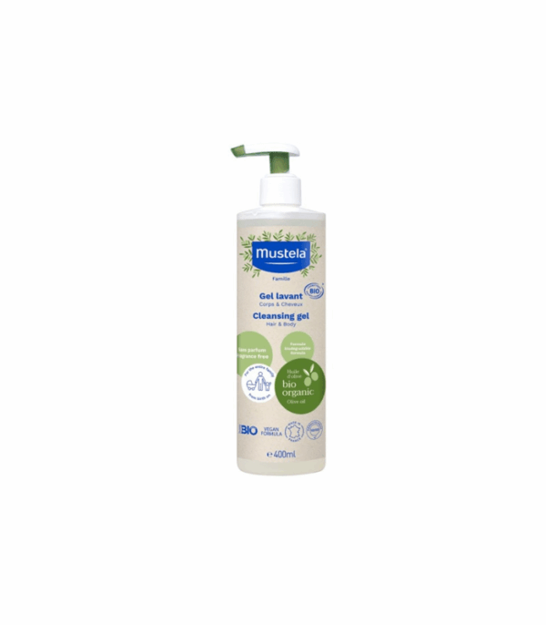 MUSTELA Bio Organic Gel za čišćenje kose i tijela 400ml