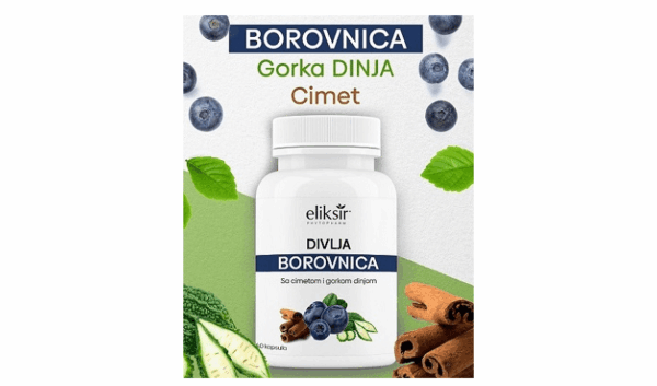 Eliksir Phytopharm D borovnica+g dinja i cimet kapsule