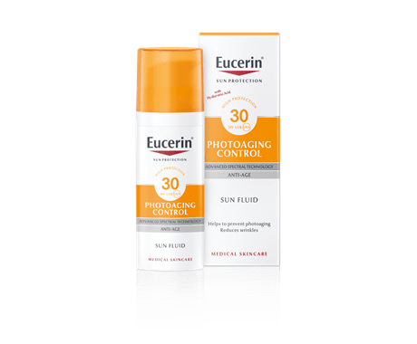 Eucerin Dnevna anti-age rutina sa SPF zaštitom (Hyaluron-Filler Epigenetic serum + Sun Photoaging Control flui