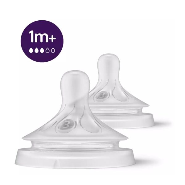 Avent Silikonski sisač natural 2rupe 1m+