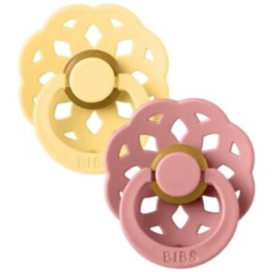 Bibs Duda boheme pale butter i dusty pink v 1 1 kom