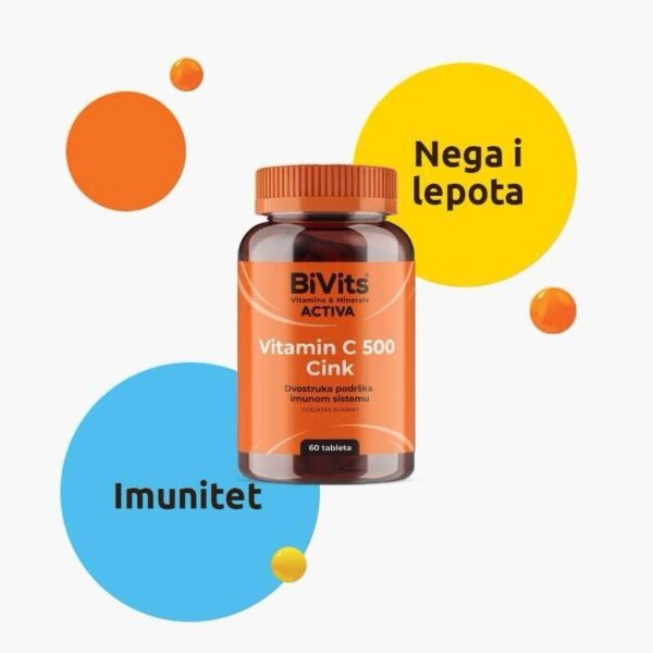 Bivits vitamin c 500 cink 60 kom