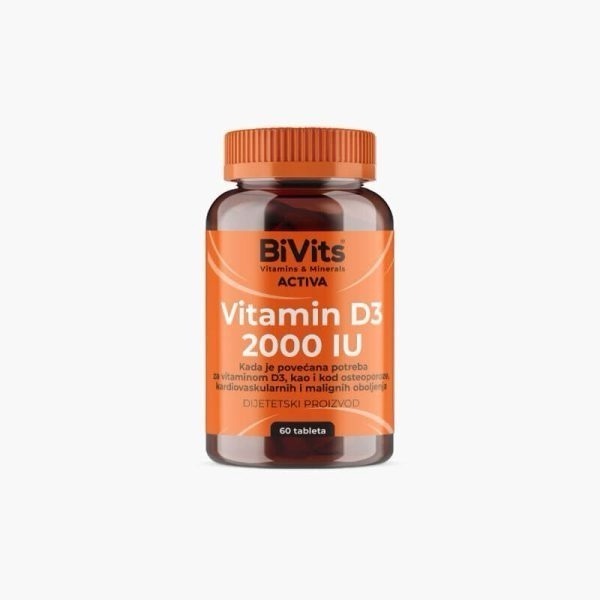 Bivits vitamin d3 2000iu 60 kom
