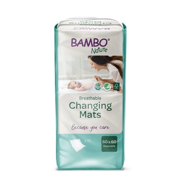 Bambo nature podmetači za bebe 60x60 10 kom