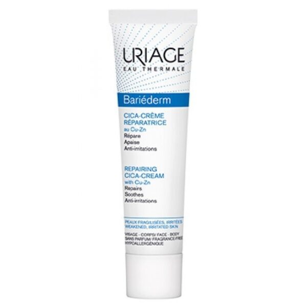 Uriage Bariederm Repairing Cica SPF 50+ obnavljajuća krema sa Cu-Zn 40ml
